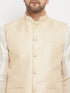 Men's Cream Silk Blend Jacket